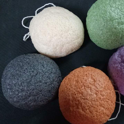 Wet Dry Konjac Body Sponge Customized Body Scrubber Sponge