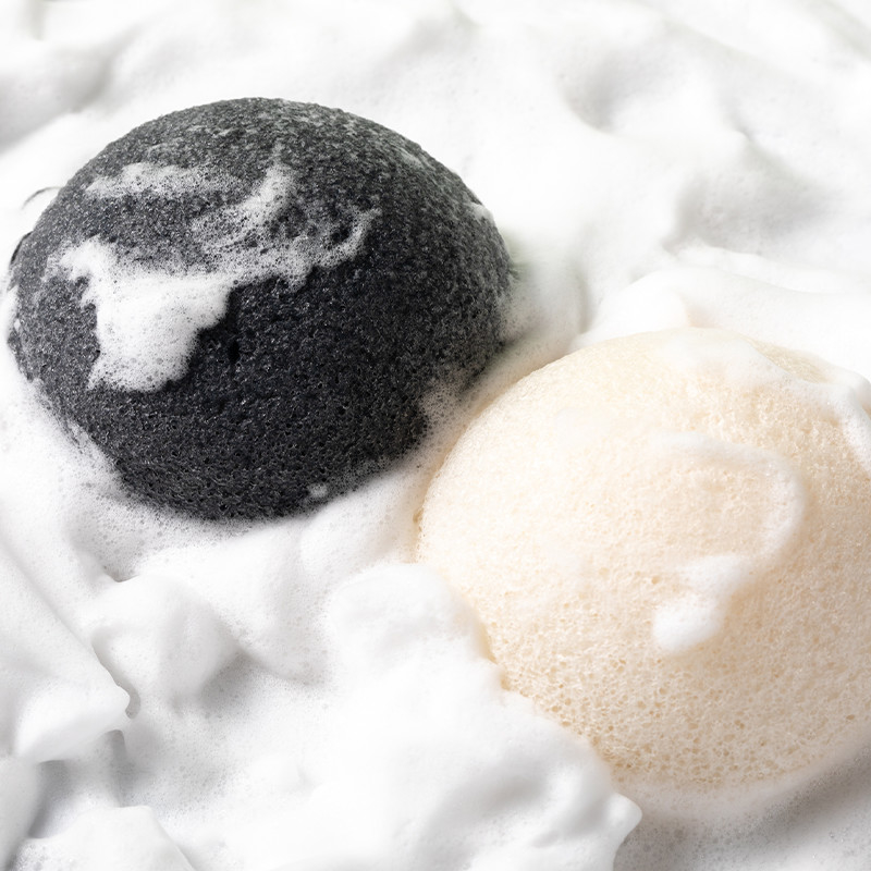Wet Dry Konjac Body Sponge Customized Body Scrubber Sponge